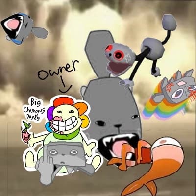 Thumbnail of Goofy ass pebbles with dead shrimpo and big chungus dandy