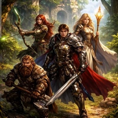 Thumbnail of Group of reincarnated herois