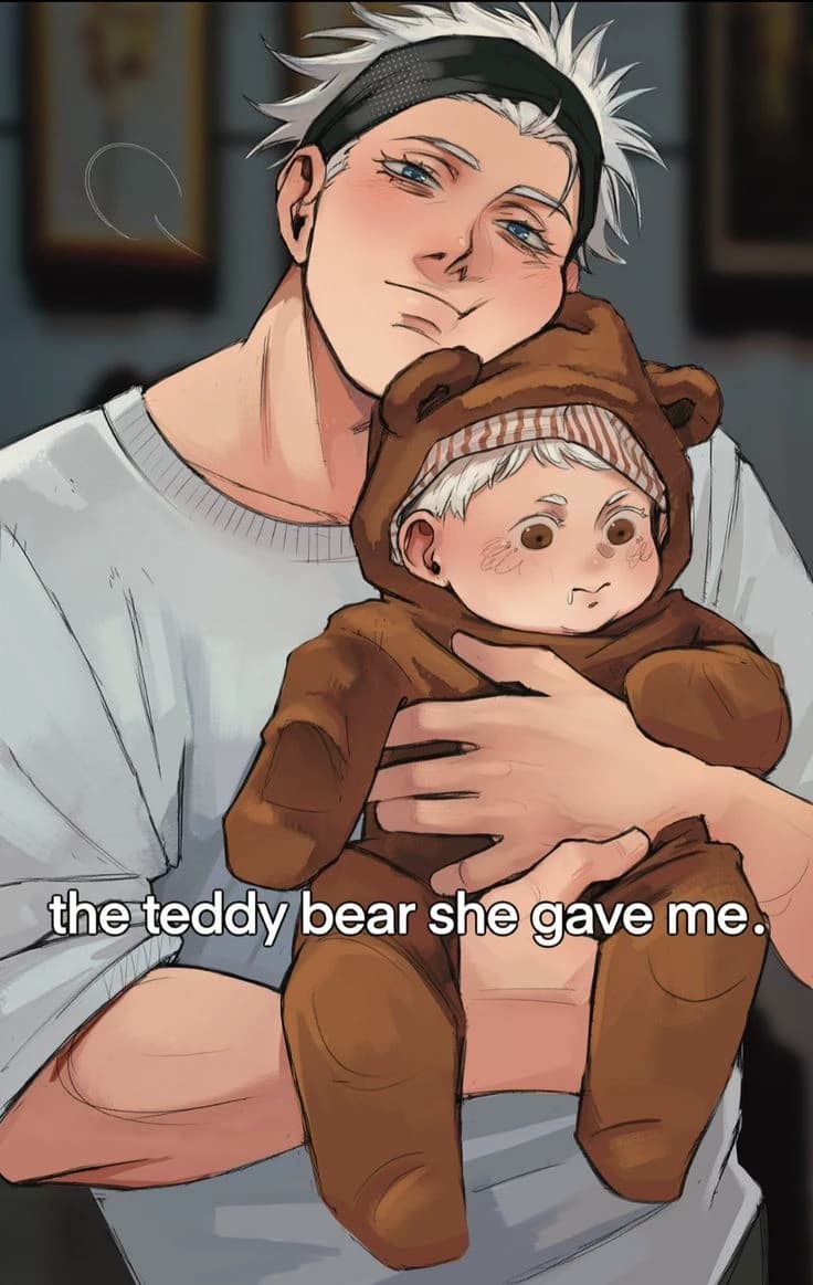 Thumbnail of Satoru Gojo and Kai Gojo (the baby)