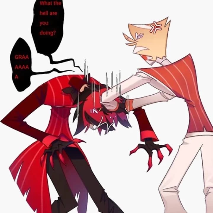 Thumbnail of Alastor and Lucifer Fight (Fix a Bug)