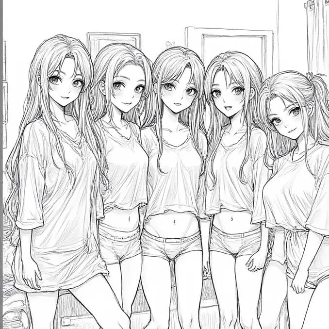 Thumbnail of The Five Roommates: Mia, Rose, Lea, Lou, Nina