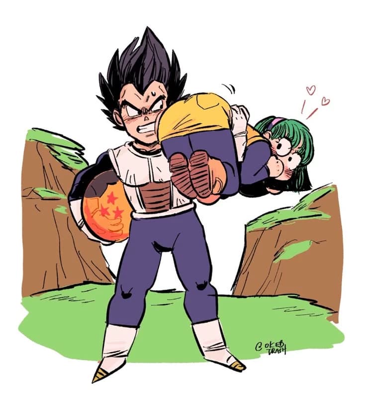 Thumbnail of Vegeta and Bulma in Namek (Vegebul)