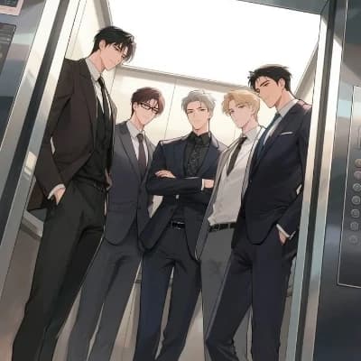 Thumbnail of The five mens in the elevator 