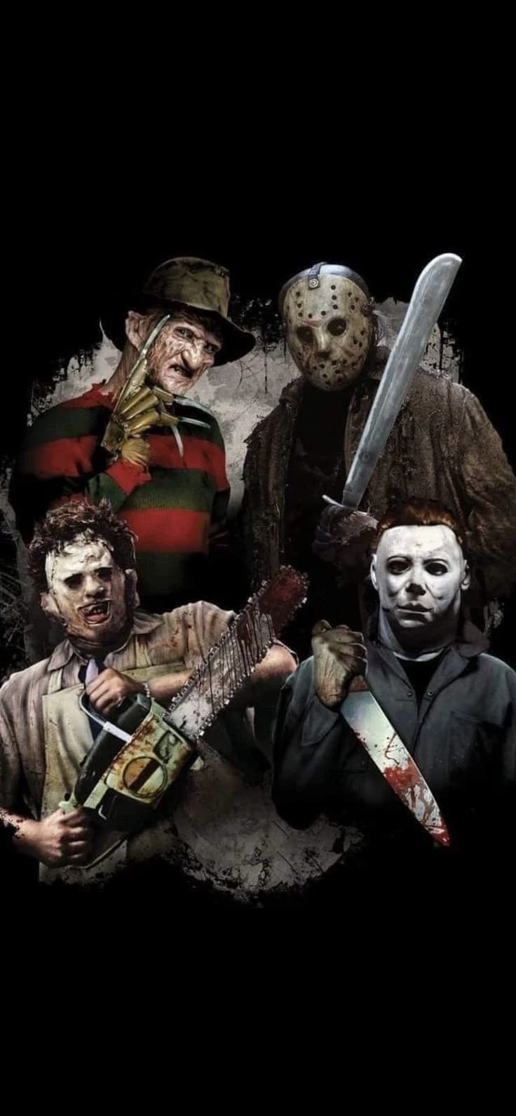 Thumbnail of Freddy Krueger and Jason Voorhees and Michael Myers and Thomas Hewitt 