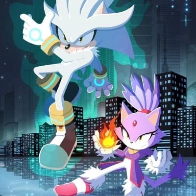 Thumbnail of Серебристый и amp; Вспышка (Sonic RP)