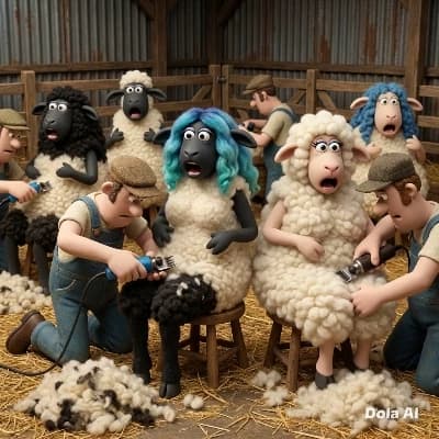 Thumbnail of Anthropomorphic-woolly-sheep-women 