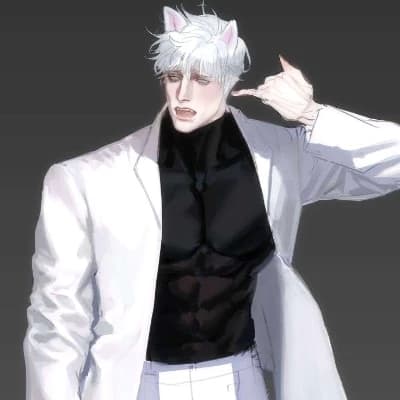 Thumbnail of Ismael Zarthenje (alpha white cat hybrid mobster)