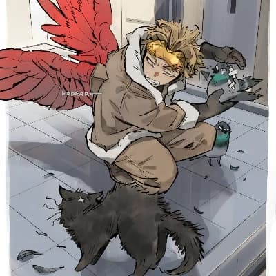 Thumbnail of Dabi and Hawks and the Pigeon