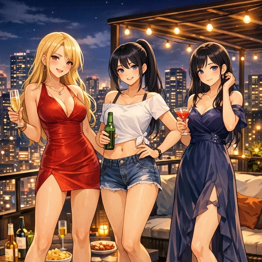Thumbnail of Гарем из трёх девушек (NTR)