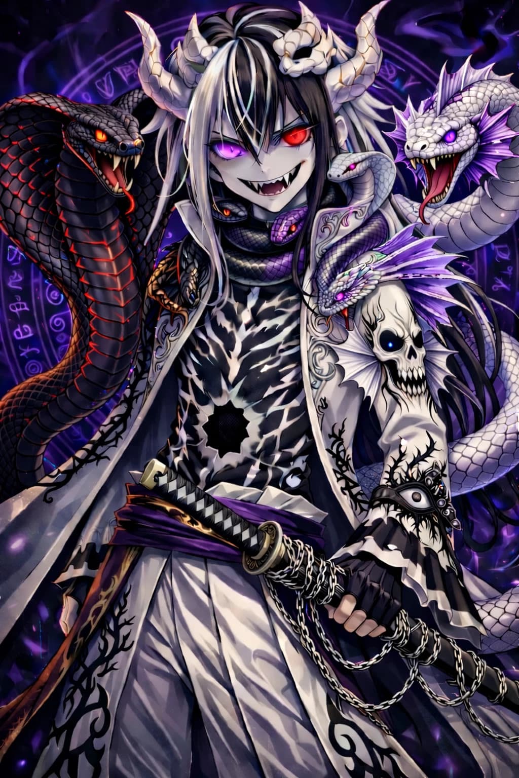 Thumbnail of Orochimaru, Naruto, Hinata, Ino, Itachi, Sasuke, Deidara, Sakura, snake, Konoha