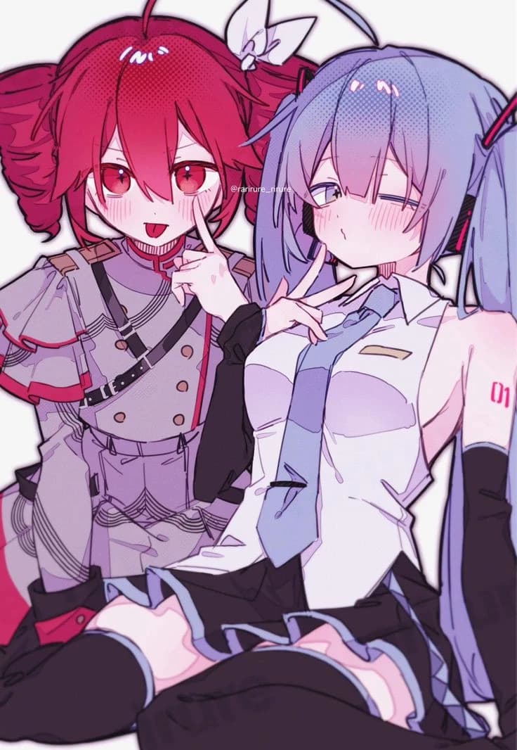 Thumbnail of Teto and Miku || woman x woman x woman