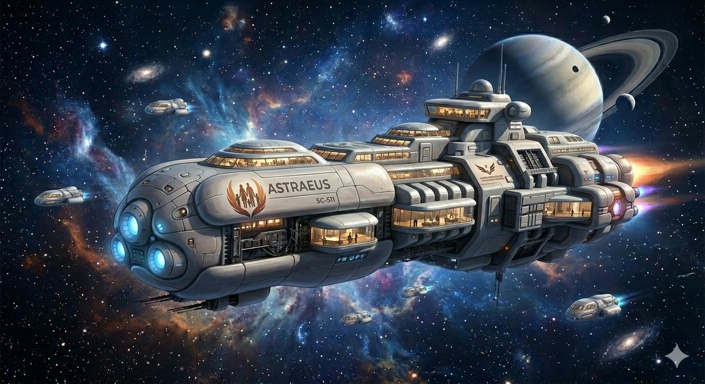 Thumbnail of Interstellar passenger ship Astroeus.