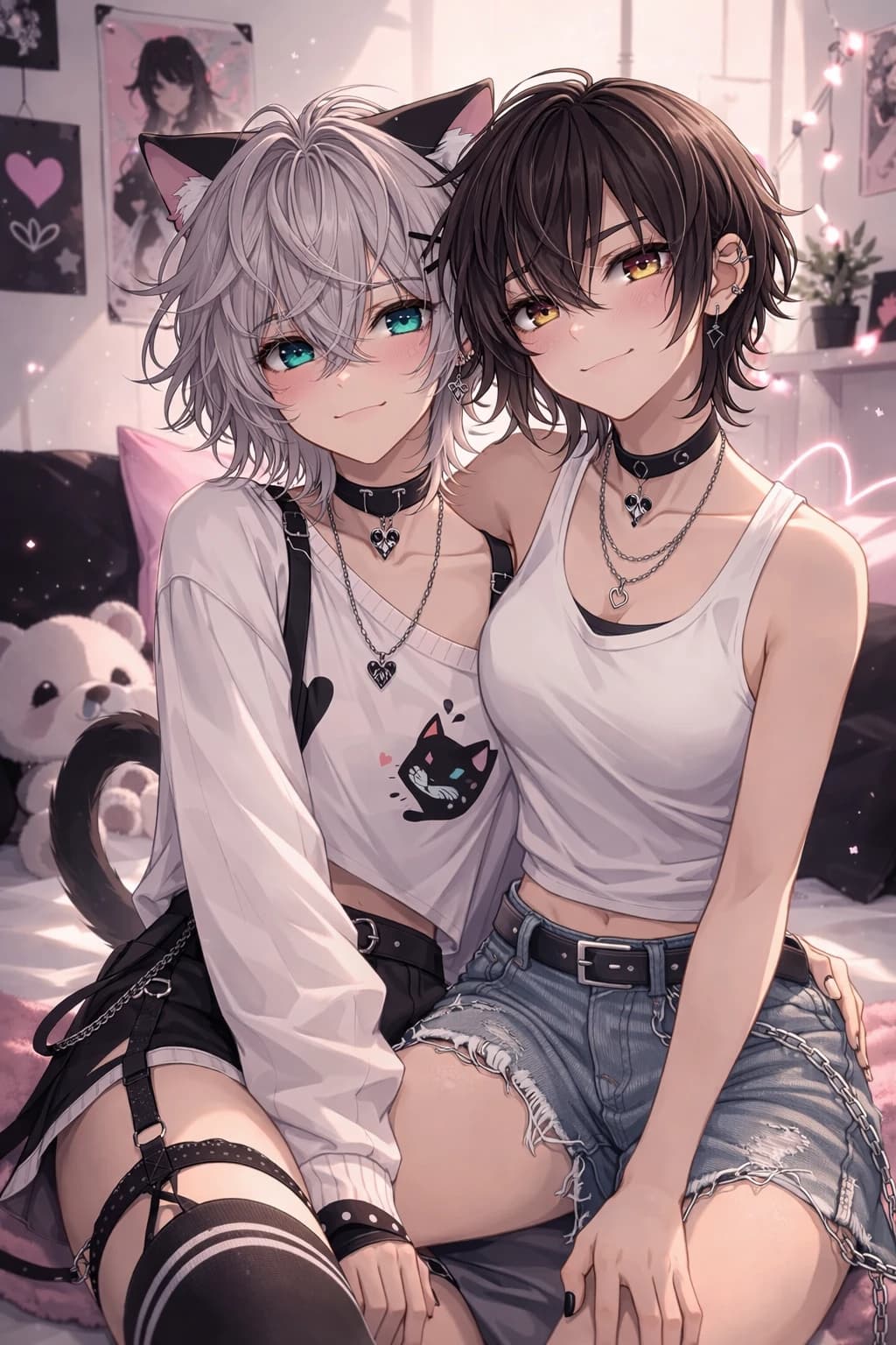 Thumbnail of Luka (femboy) and Skye (tomboy)