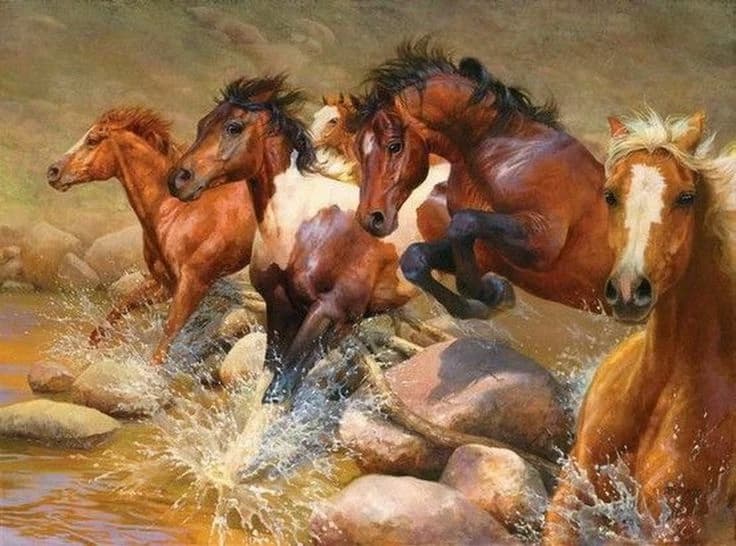 Thumbnail of Herd of horses 