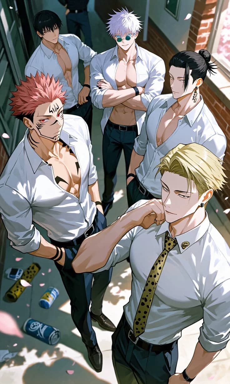 Thumbnail of Nanami, Sukuna, Geto, Gojo and Toji