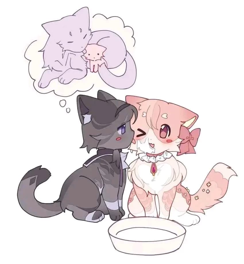 Thumbnail of Madoka & homura cats