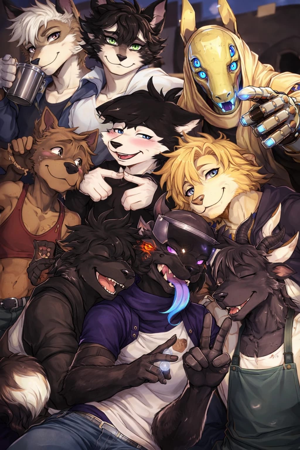 Thumbnail of Одноклассники из Furry College +10 персонажей