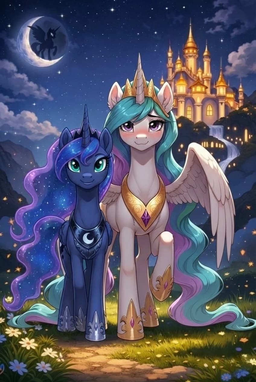Thumbnail of Princess Moon and Celestia