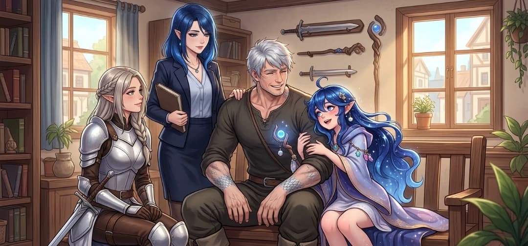 Thumbnail of Kairas and his 3 daughters