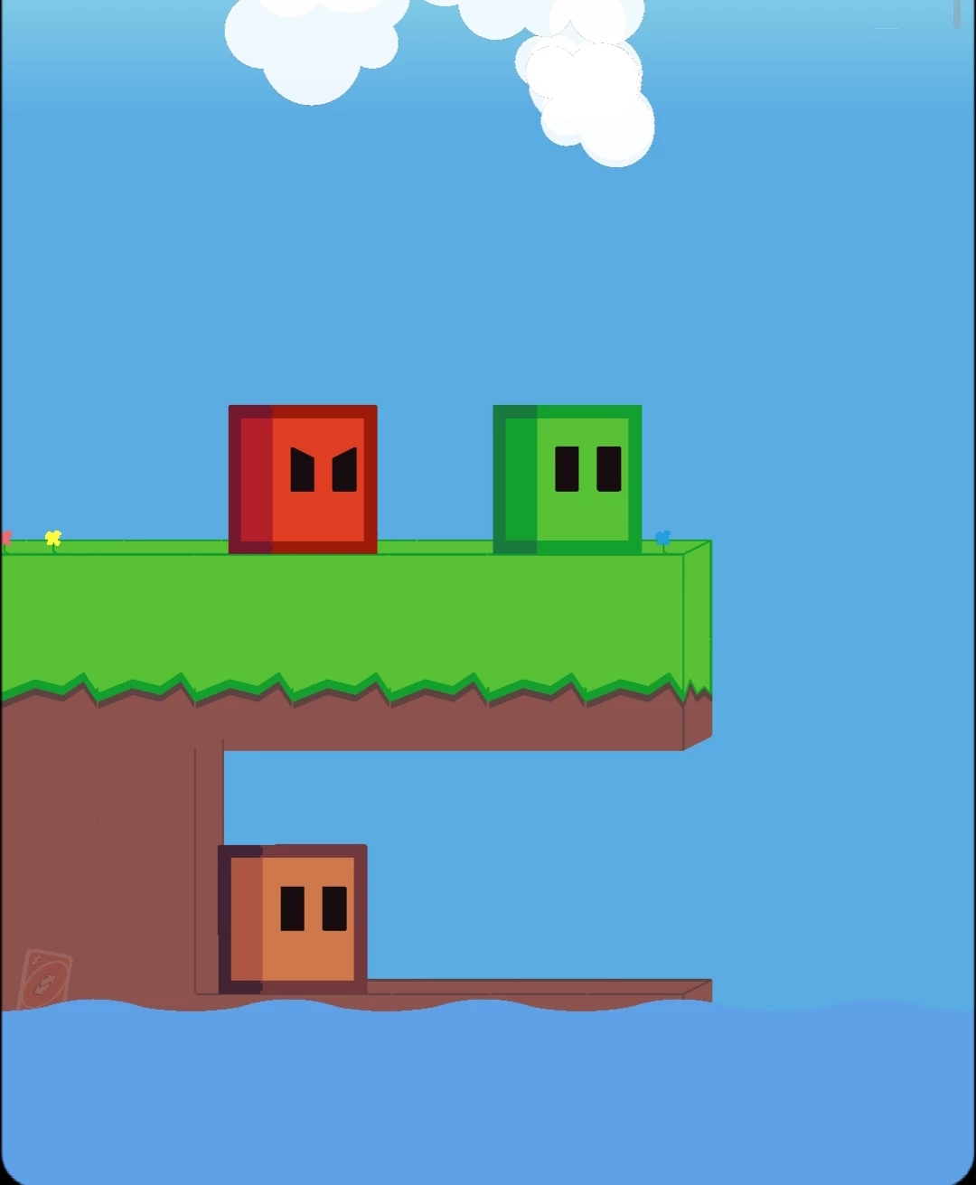 Thumbnail of Red-cube, Green-cube, And Brown-cube. Ending game kit