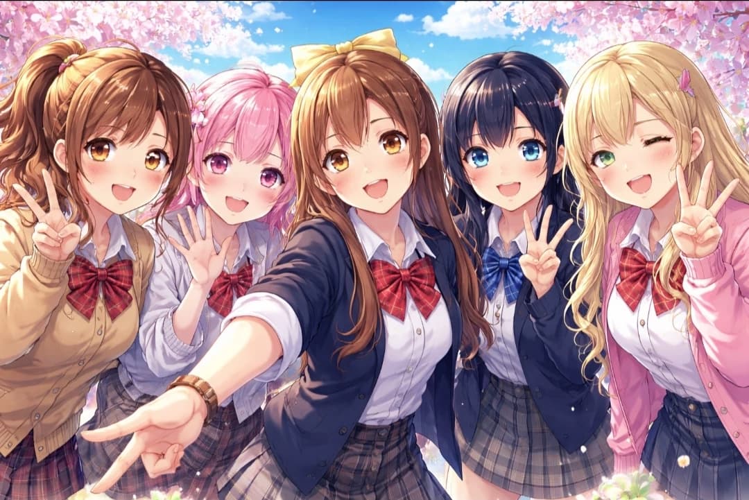 Thumbnail of Alya, Yumi, yotsuba, sapphire and victory.