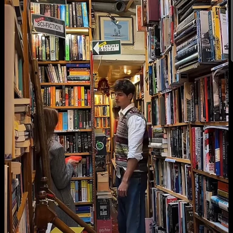 Thumbnail of Aaron, the new employee of your favorite bookstore