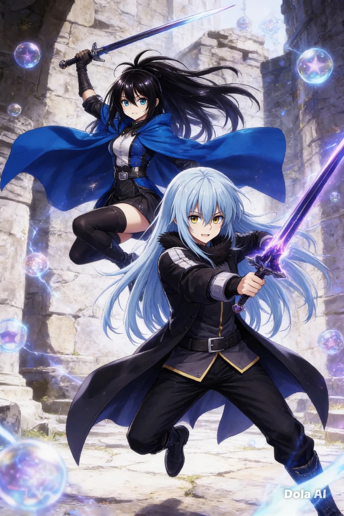 Thumbnail of Rimuru Tempest Demon King and (the "Black Star Heroine")