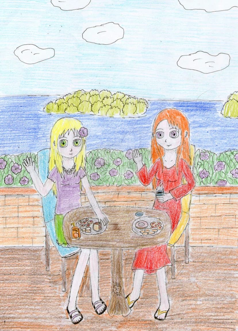 Thumbnail of Anne and Emma 2014 cafe scene 