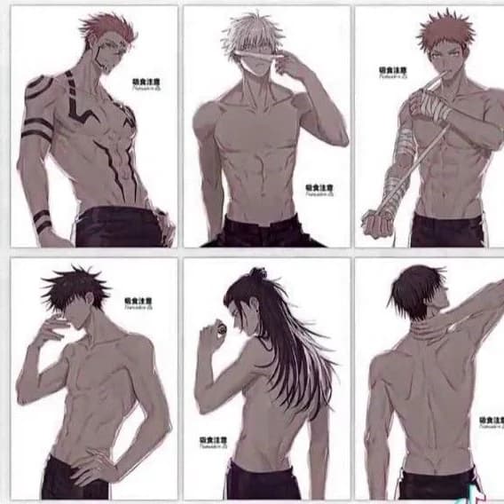 Thumbnail of Gojo, Geto, Sukuna, Megumi, Toji, Yuji