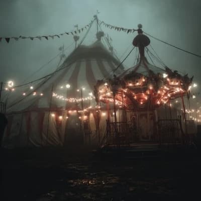 Thumbnail of Clown and trapeze artist