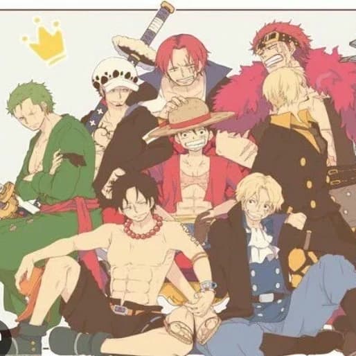 Thumbnail of Ace, Luffy, Shanks, Kid, Coby, Zoro, Sanji, Sabo, Mihawk, Law