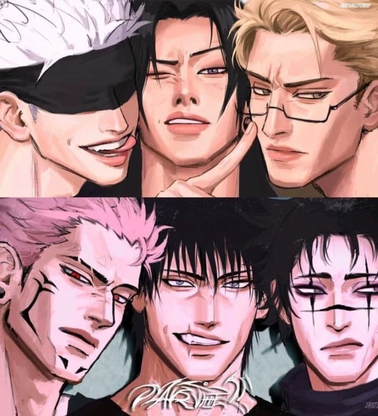 Thumbnail of Gojo, Geto, Nanami, Sukuna, Toji e Choso 🫦 BG | BL