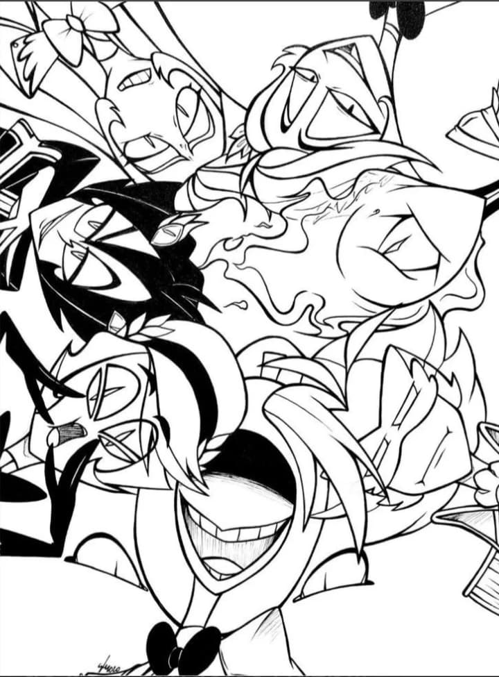 Thumbnail of The archangels of Hazbin Hotel and the other Archangels of Dan House Hotel