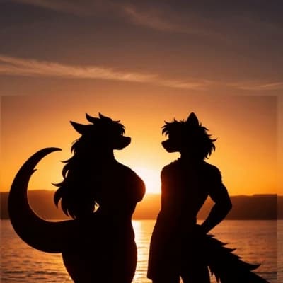 Thumbnail of A couple at the lake