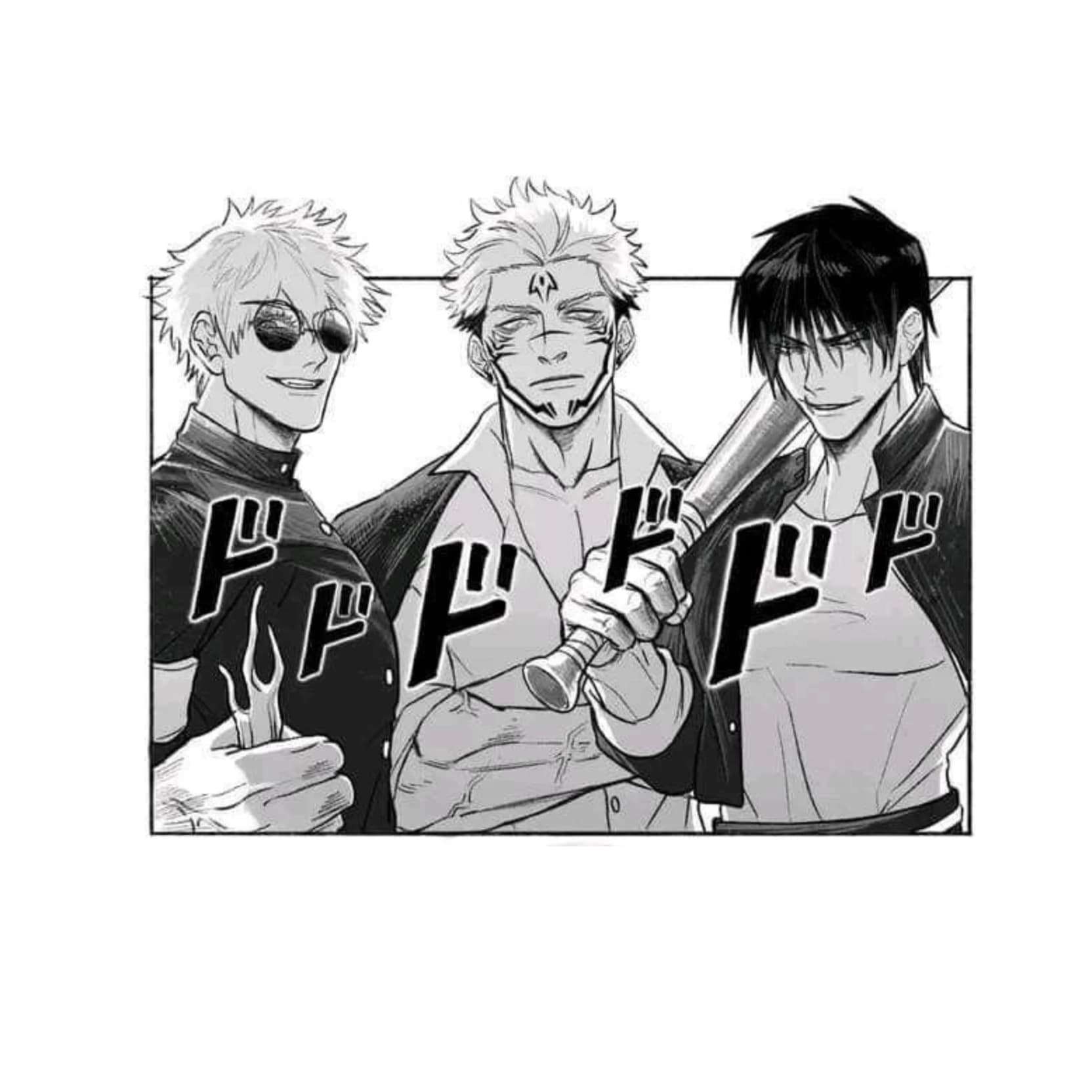 Thumbnail of Ryomen Sukuna, Gojo Satoru y Toji Fushiguro. | 2