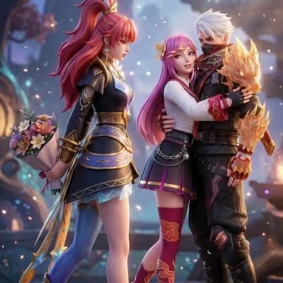 Thumbnail of Hayabusa x hanabi+ kagura 😠 sad story ML 
