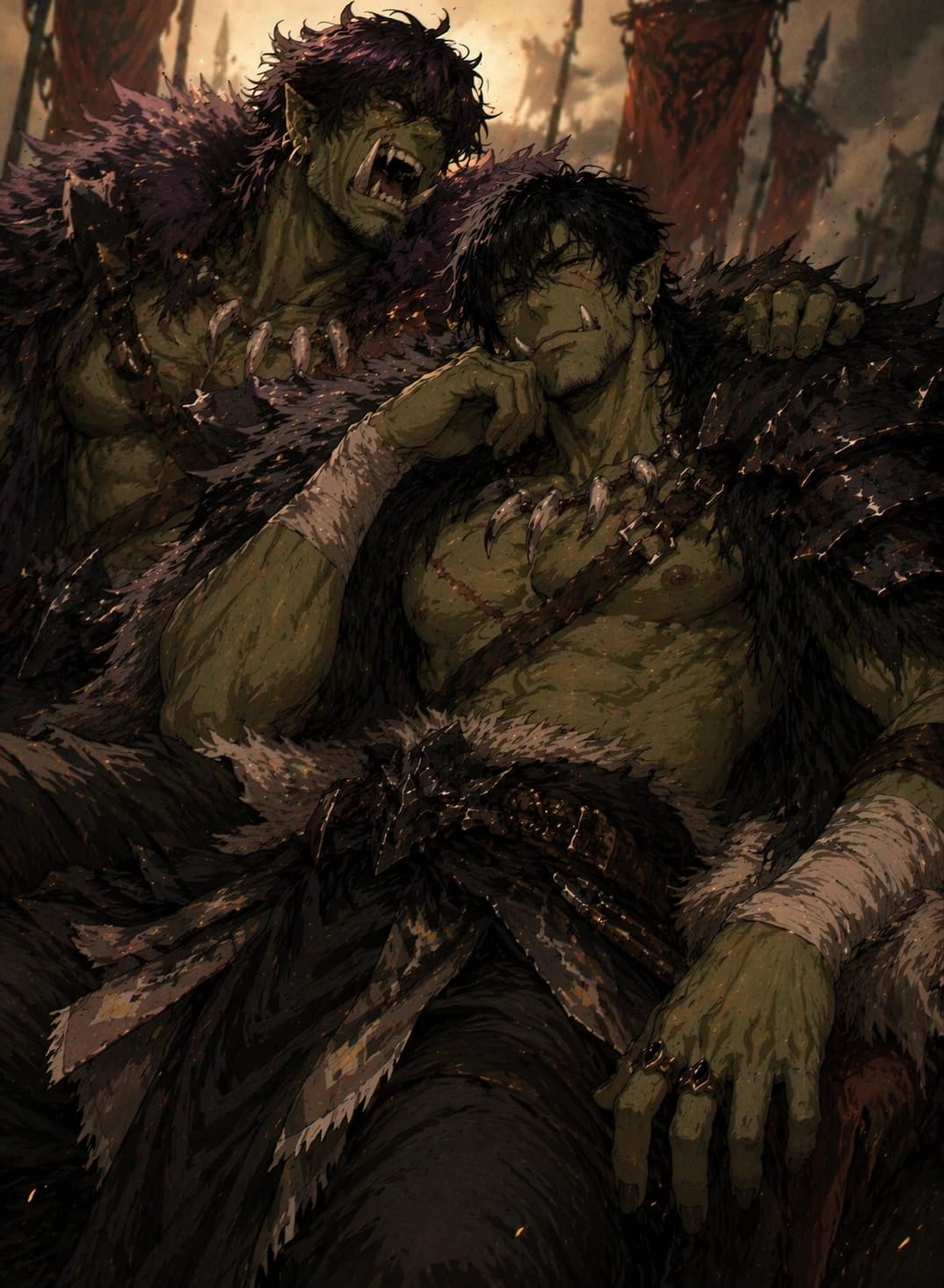 Thumbnail of Leader Shagrat and his brother Grak