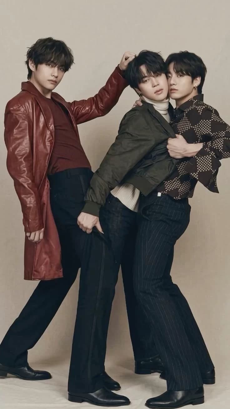 Thumbnail of Tae and Jungkook your two alphas and your Jimin his omega