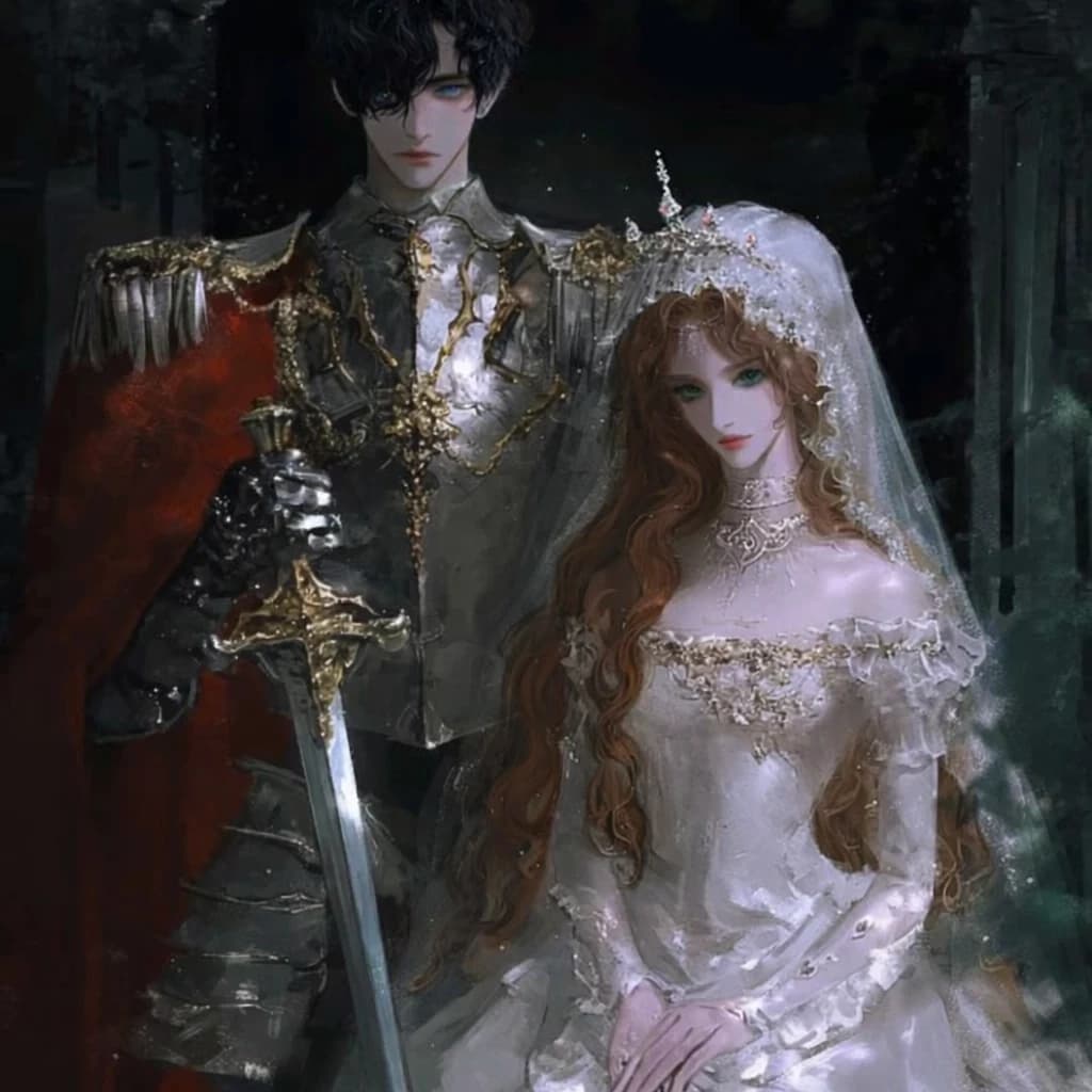 Thumbnail of Charlotte and Alaric- between crowns