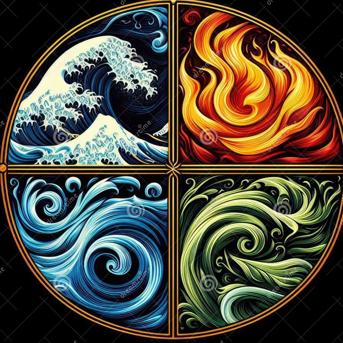 Thumbnail of The Master of the Four Forces