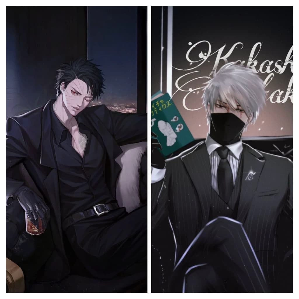 Thumbnail of Uchiha Obito and Hatake Kakashi (mafia UA): obikakairu 
