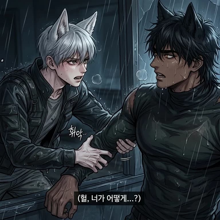 Thumbnail of Fenrir black wolf in a hurricane