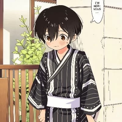 Thumbnail of Haru Sarumichi, Amigo con yukata.