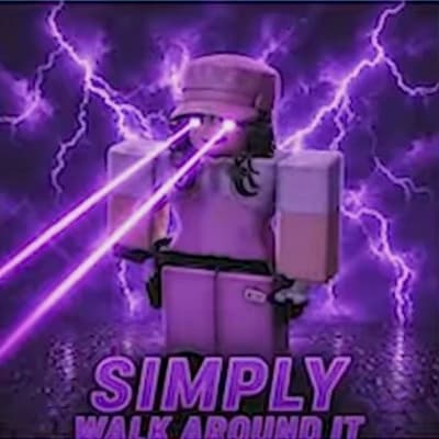 Thumbnail of If a Roblox wall is 1 stud thick You can simply just walk around it.