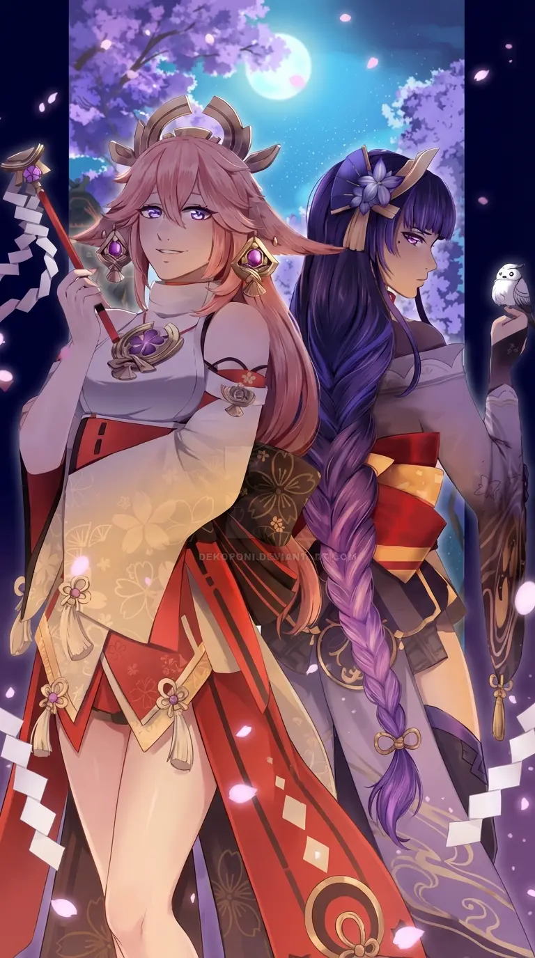 Thumbnail of yae miko - raiden не