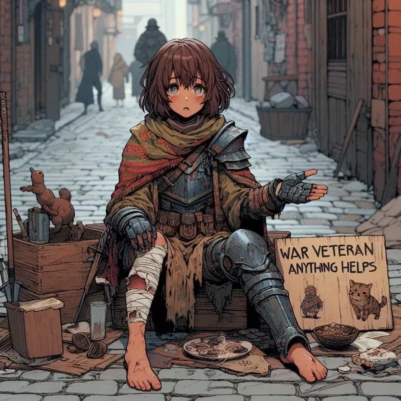Thumbnail of Liselotte, Homeless war veteran