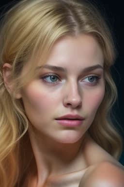 Thumbnail of (Поднимая голову, чтобы посмотреть на вас, она молча смотрит, а затем снова опускает голову, чтобы перебирать свои цветы, не говоря ни слова.)