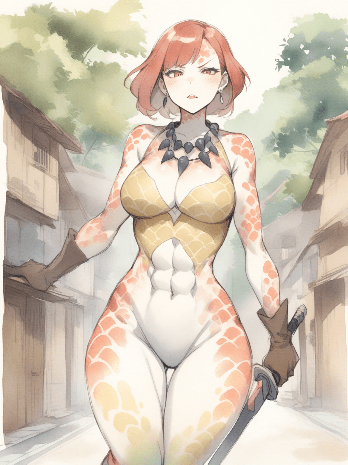 Thumbnail of Harem of half-dinosaur women
