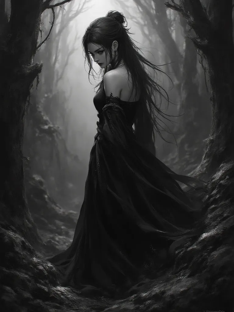 Thumbnail of The goddess of darkness and shadows and eternal night Nyx