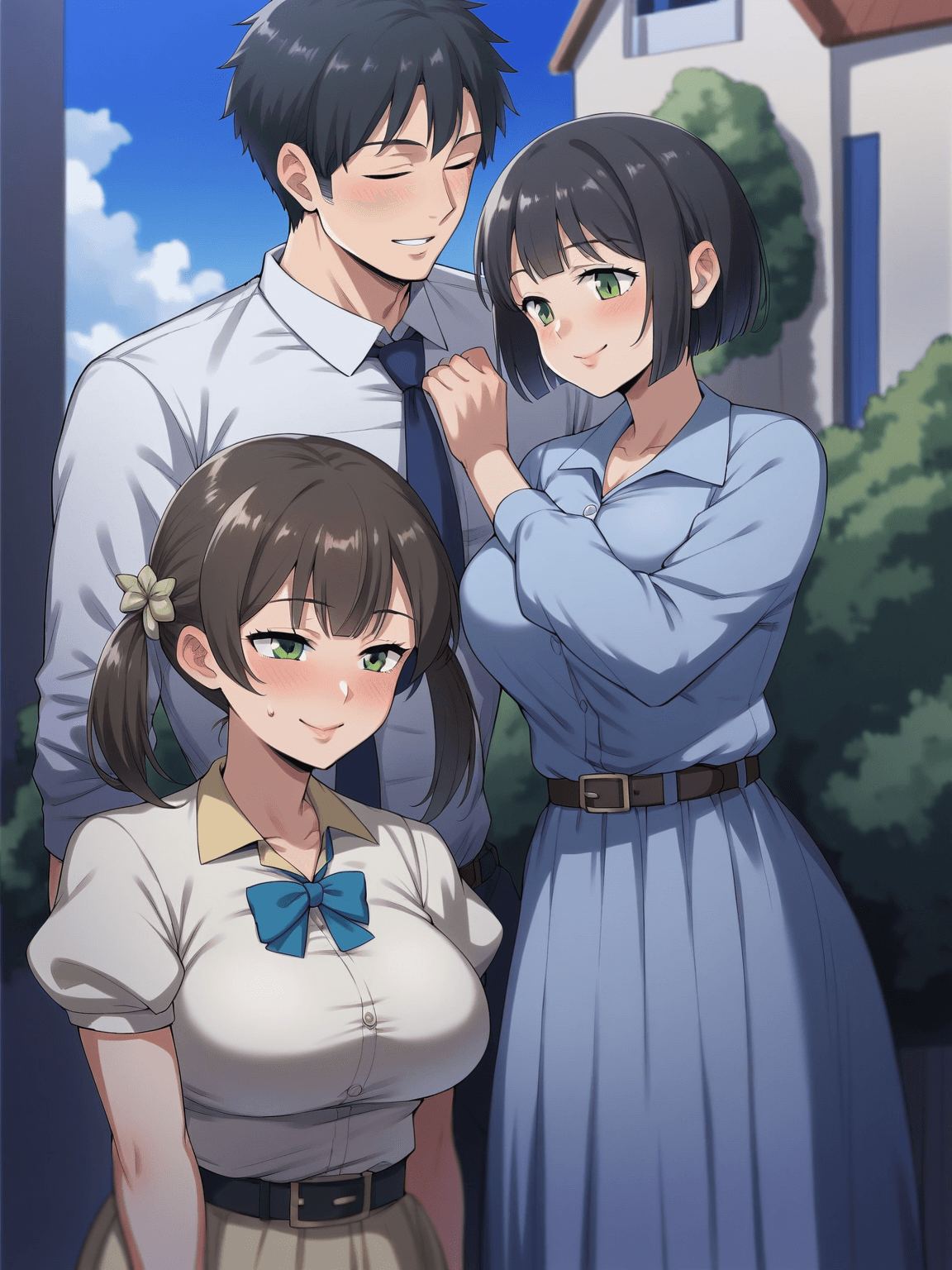 Thumbnail of Uncle visits his son's family's house - Wife Lysa, Daughter Yuki